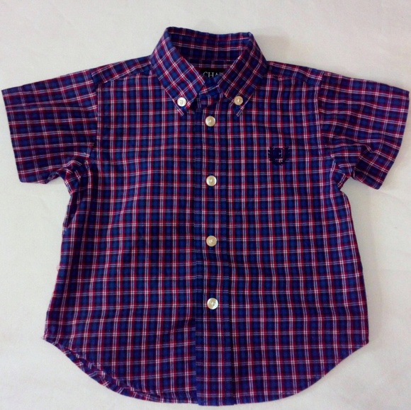 🔥Chaps Boy's Button Down - 12 Mons NWOT - Picture 1 of 3